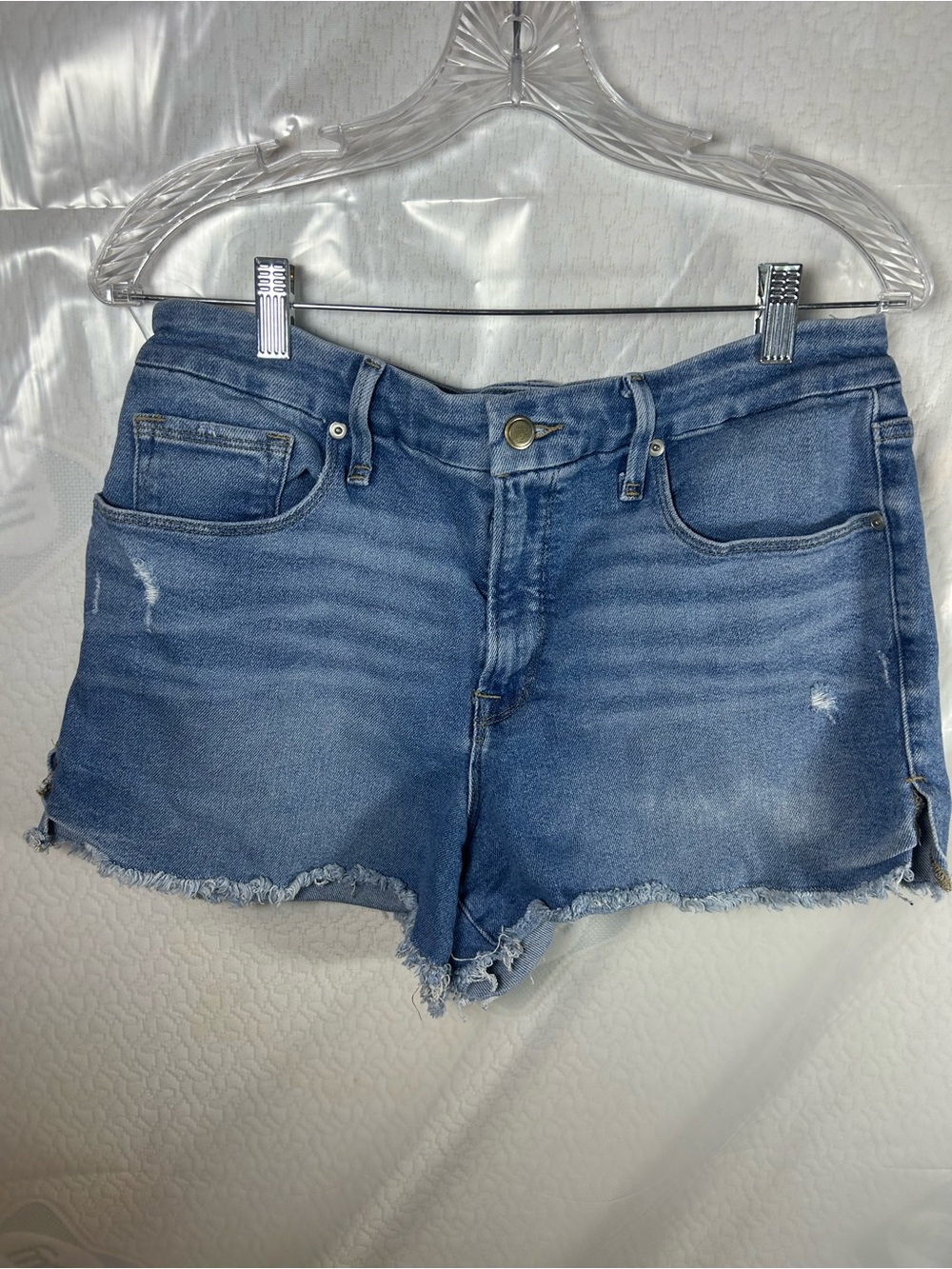 Good American Cut off Jean shorts